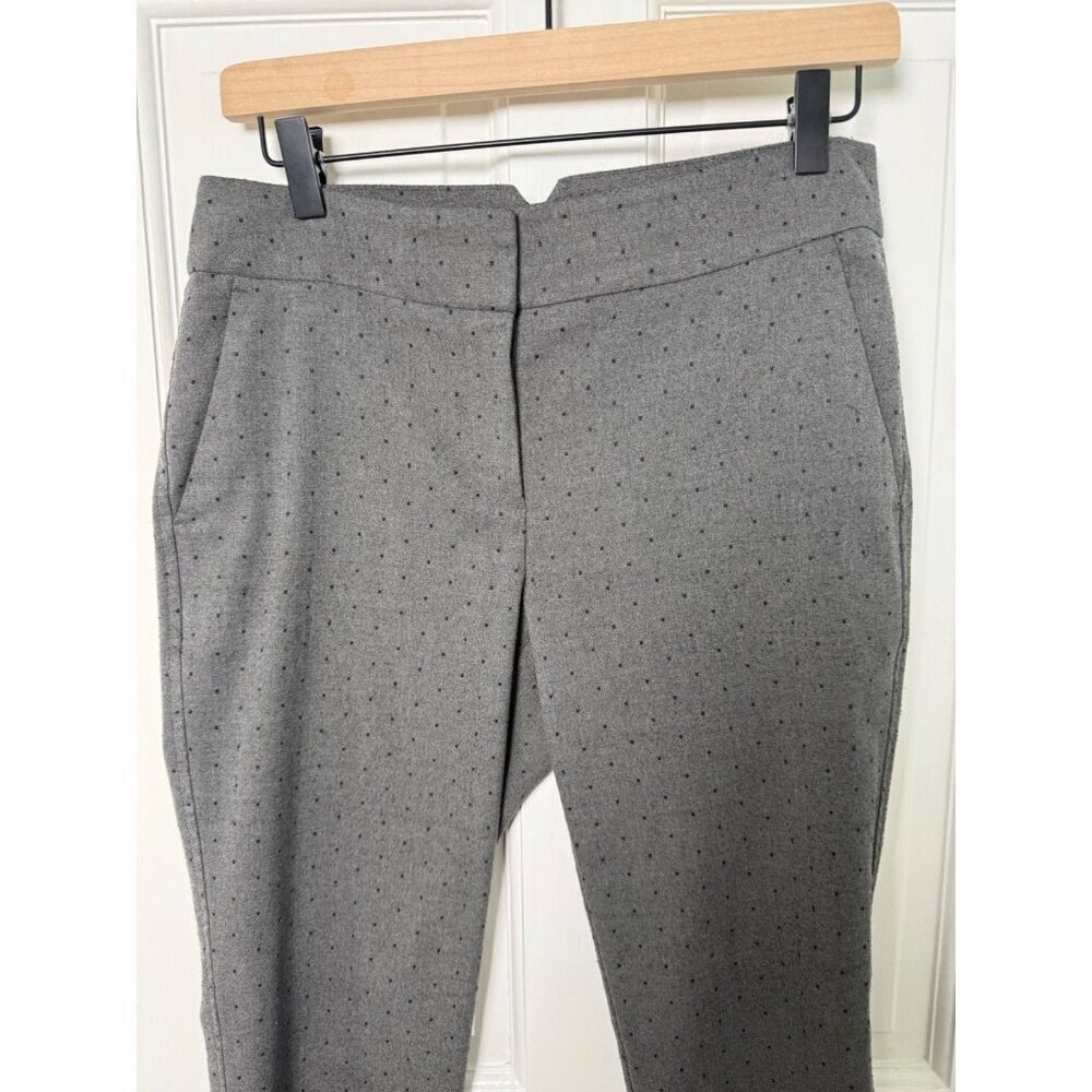 LOFT Petite Marisa Women's Grey with Black Dots Pant Size 4P - Picture 4 of 13